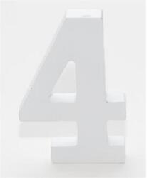  Fa számok fehér, 4-es 11cm, db-os