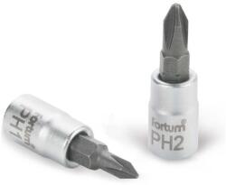 Fortum bitdugófej PH bittel, 61CrV5/S2, mattkróm; PH2, 1/4" FORTUM (4701812)