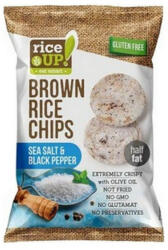 RiceUP! rizs chips sós és borsos ízű - 60g