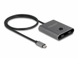 Delock USB 10 Gbps USB Type-C kapcsoló 2 az 1-ben Kétirányú 8K (11500) - dstore