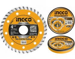 INGCO Disc diamantat de taiere continuu, TURBO, 115mm, 125mm, 180mm, 230mm (DMD031802M) - dauto Disc de taiere