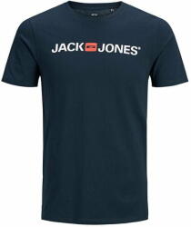 JACK & JONES Férfi póló JJECORP Slim Fit 12137126 Navy Blazer (Méret S)