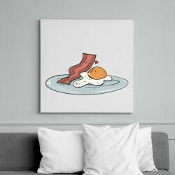 printfashion Bacon és tojás - Vászonkép - Fehér (14113819)