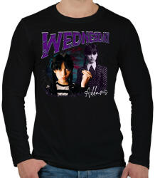 printfashion #Wednesday_Addams - Férfi hosszú ujjú póló - Fekete (14145980)
