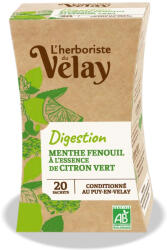 Pagès Ceai BIO cu ulei esential pentru digestie (menta, fenicul, lime) Velay