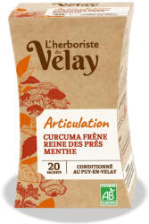 Pagès Ceai BIO cu ulei esential pentru articulatii (curcuma, cretusca, frunze frasin) Velay