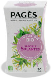 Pagès Ceai BIO stare de bine din 5 plante speciale Pages