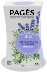 Pagès Ceai BIO pentru respiratie din cimbru, lavanda si rozmarin Pages