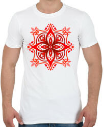 printfashion Gyökércsakra mandala - Férfi póló - Fehér (14093211)