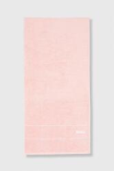 HUGO BOSS kis méretű pamut törülközőt 50 x 100 cm - rózsaszín Univerzális méret