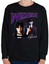printfashion #Wednesday_Addams - Gyerek pulóver - Fekete (14146060)