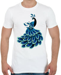 printfashion Páva - Férfi póló - Fehér (14146390)