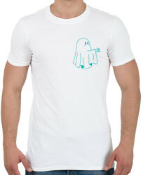 printfashion Kék szellem - Férfi póló - Fehér (14139631)