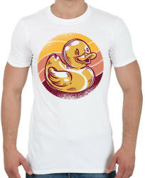 printfashion Gumikacsa - Férfi póló - Fehér (14102124)