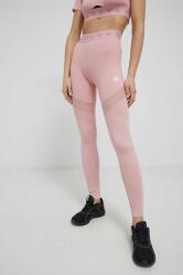 adidas Performance edzős legging HG8500 rózsaszín, női, sima - rózsaszín L