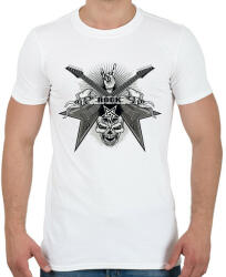 printfashion rock - Férfi póló - Fehér (14087303)
