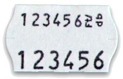  Árazó címke 26 x 16 fehér, kétsoros, kerekített (OPEN S14)
