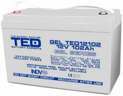 TED Electric Acumulator cu GEL, 12 V, 102 Ah, TED Electric, TED003492 (TED003492)