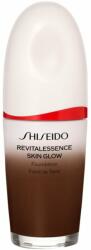 Shiseido Revitalessence Skin Glow Foundation könnyű alapozó világosító hatással SPF 30 árnyalat Obsidian 30 ml