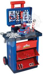 Smoby Măsuță de lucru pe roți Spidey Diy Trolley Marvel Smoby cu mașinuță figurină și 45 accesorii de lucru (SM360214)