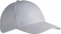 K-UP Uniszex sapka K-UP KP156 polyester Cap - 6 panels -Egy méret, White