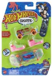 Mattel Hot Wheels, Skate Collector Pack, skateboard, pantofi si masina, Howlan + Rockster