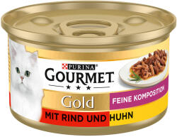 Gourmet Gourmet Gold Fine Composition 12 x 85 g - Vită și pui