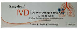  Бърз антигенен тест за коронавирус Covid-19 за тестване със слюнка SINGCLEAN COVID-19 Antigen Test Kit For Saliva Swab