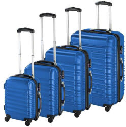 Hoppline Merev falú bőrönd szett, 4 db-os, kék