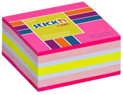STICK N Stick' N 51x51mm 250 lap neon pink mix öntapadó kockatömb (21533)