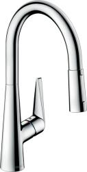 Hansgrohe Talis M51, karos mosogató csaptelep 200 kihúzható spray-vel, króm, 72813000 (HAN-72813000)