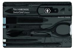 Victorinox Bicska szett VICTORINOX Classic SwissCard svájci, 7 részes, 8, 25 x 0, 45 x 5, 45cm, fekete