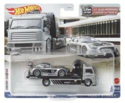 Mattel Hot Wheels: Fleet Street prémium autószállító kamion Mercedes-Benz AMG GT3 kisautóval 1/64 - Mattel FLF56/HCR39