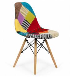  Scaun living si bucatarie BUC 232C, stofa, cadru lemn, 100 kg, multicolor Model 2