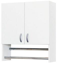 Malaezia Scaun de living si bucatarie din lemn masiv Vienna, tapiterie stofa, 100 kg, 94x49x40 cm, alb gri (4187)