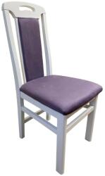 Scaun living SB Tim alb/mov