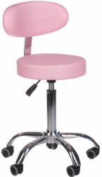 Beauty system Kozmetikai szék háttámlával, rózsaszín
