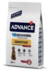 ADVANCE Dog Sensitive 12 kg, hrana uscata caini cu sensibilitate digestiva, cu miel si orez (1389)