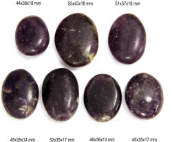 Palm Stone Lepidolit Mineral Natural 44-55 x 35-43 x 14-18 mm - ( XXL ) - 1 Buc
