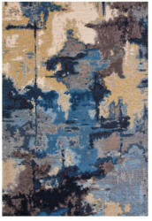  Marmara Palette L, kék-barna-bézs absztrakt szőnyeg 160 x 230 cm