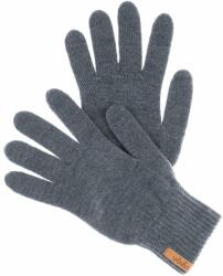 Vlnka Merino gyapjúból készült ujjas kesztyűk sötétszürke méret M
