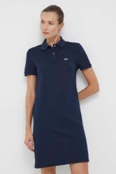 Lacoste pamut ruha sötétkék, mini, egyenes - sötétkék 34 - answear - 45 990 Ft