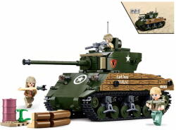 Sluban Army WW2 M38-B1110 M4A3 Sherman harckocsi M4A3 Sherman