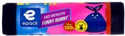 Epack Saci menajeri Epack, Funny Bunny, 120 L, 10 buc rola, Mov (D11 017020)