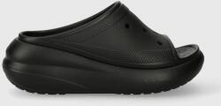 Crocs papucs Classic Crush Slide fekete, női, platformos, 208731, 207670 - fekete Női 39/40
