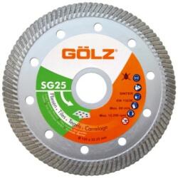 GÖLZ Disc diamantat turbo 125 mm taiere curata ceramica SG25 Golz (SG25125) Disc de taiere