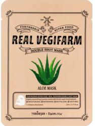Fortheskin Mască de față calmantă cu extract de aloe - Fortheskin Super Food Real Vegifarm Double Shot Mask Aloe 23 ml
