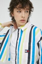 Tommy Hilfiger pamut ing női, galléros, sárga, relaxed - sárga S