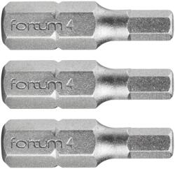 Fortum behajtóhegy HEX, 3 db, S2 acél; H 3×25mm, bliszteren - MBL 4741504 (MBL 4741504)