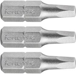 Fortum behajtóhegy négyszög, 3 db, S2 acél; SQ 1×25mm, bliszteren - MBL 4741601 (MBL 4741601)